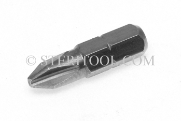 #11324 - Phillips #3 x 1"(25mm) OAL Stainless Steel Bit for Bit Holders. phillips, philips, bit holder, stainless steel